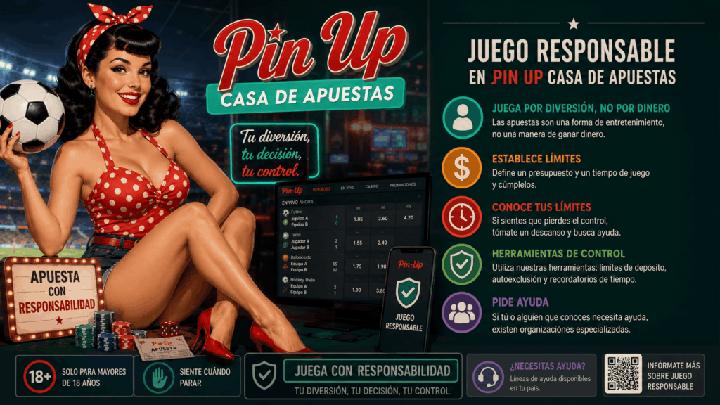 Juego responsable y Pin Up casa de apuestas